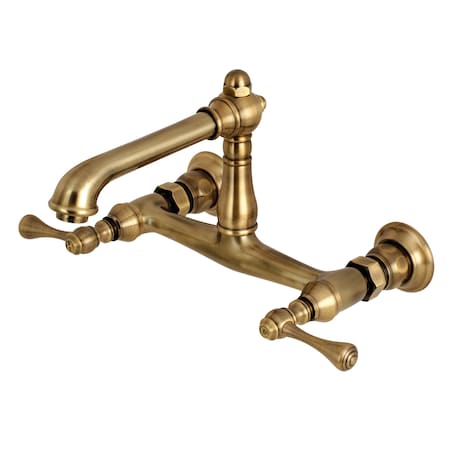 English Country KS7243BL Wall Mount Bathroom Faucet KS7243BL